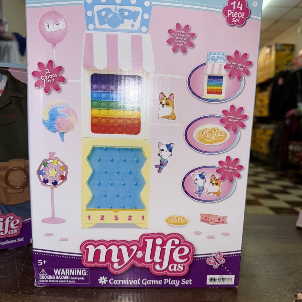 My Life As Carnival Game Play Set for 18" Dolls NEW SEALED